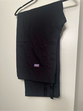 Cherokee Black Cargo Work Pants with Utility Pocket